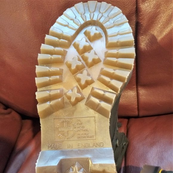 DR Martens NWT boots AIR Wair steel toes Women USA 5, 7705 MADE IN ENGLAND Black - Picture 3 of 6